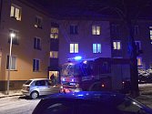 Zásah hasičů v Okružní ulici v Příbrami.