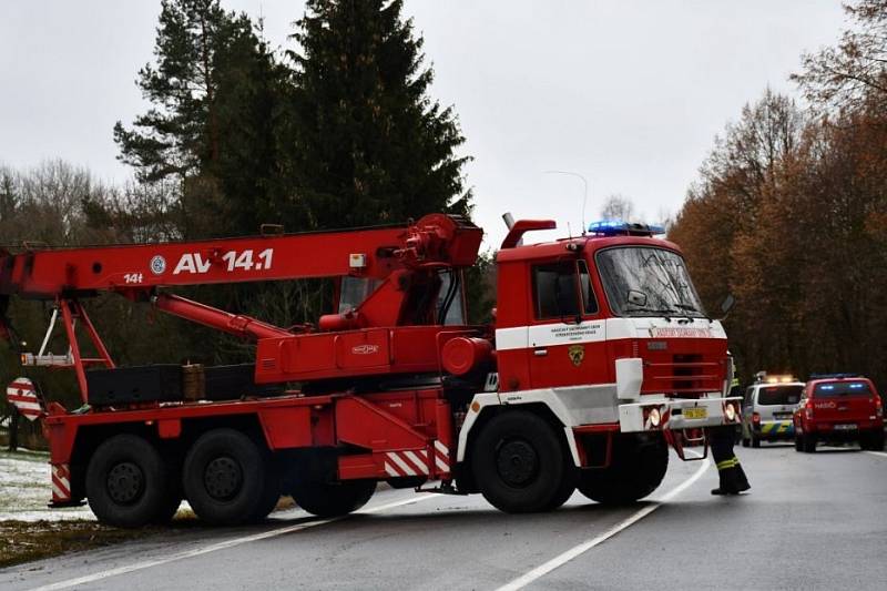 Tragická dopravní nehoda na okraji Příbrami v úterý 8. ledna 2019.