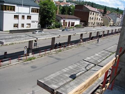 Rozestavěné autobusové nádraží