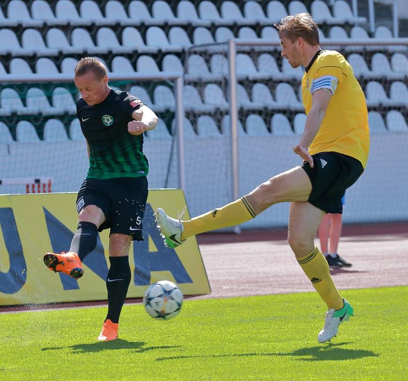 Utkání FNL Olympia Praha - 1. FK Příbram 2:2.