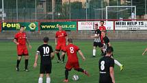 Ze zápasu divize B MFK Dobříš - Brandýs nad Labem 4:2.