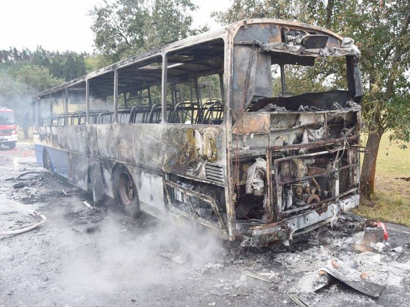 Nehoda autobusu mezi obcemi Mokrsko a Čelina na Příbramsku.