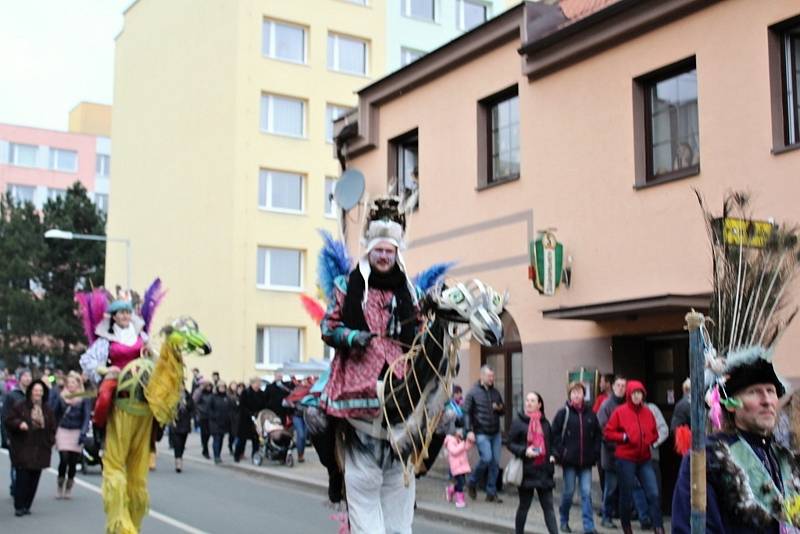 Sobotní masopustní průvod zahájil v Březnici čtyřicetidenní půst.