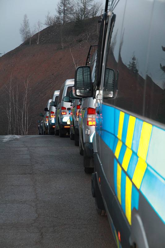 Policejní razie v Příbrami.