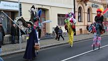 Sobotní masopustní průvod zahájil v Březnici čtyřicetidenní půst.