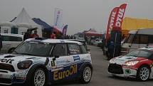 Servisní zóna a start 36. PURUM Rally Příbram.