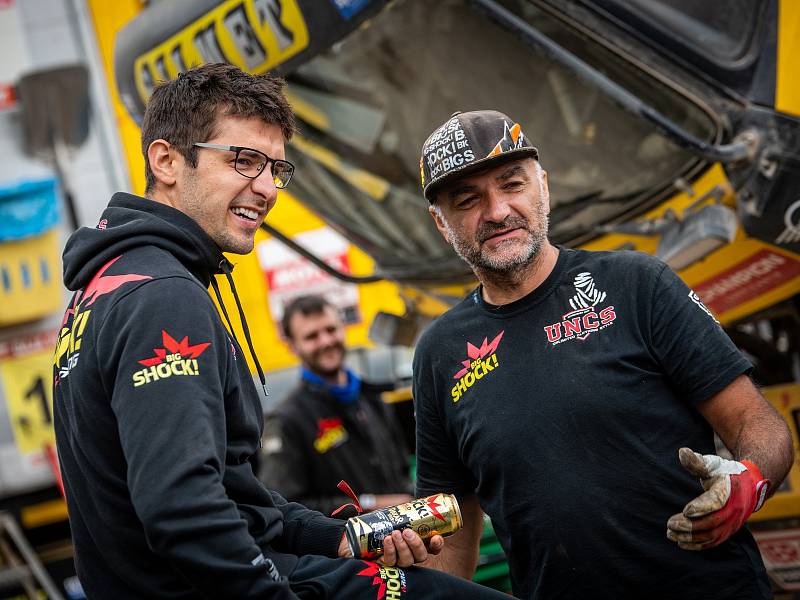 Martin Macík a Jan Brabec během 41. ročníku Rally Dakar 2019.