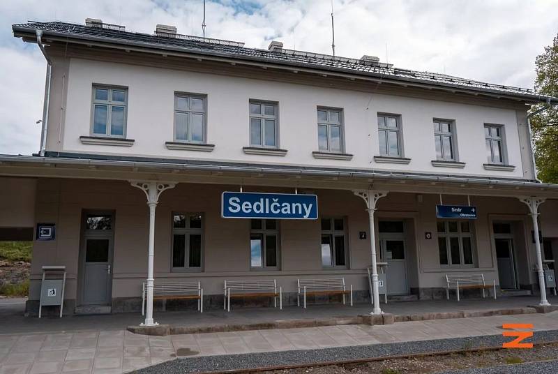 Výpravní budova v Sedlčanech.