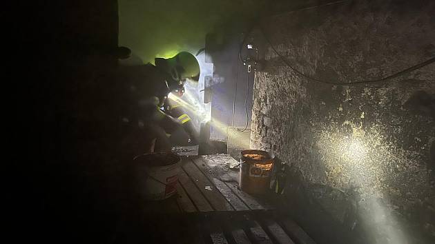 Zásah hasičů u úniku oxidu uhelnatého v Příbrami, 10. 2. 2024