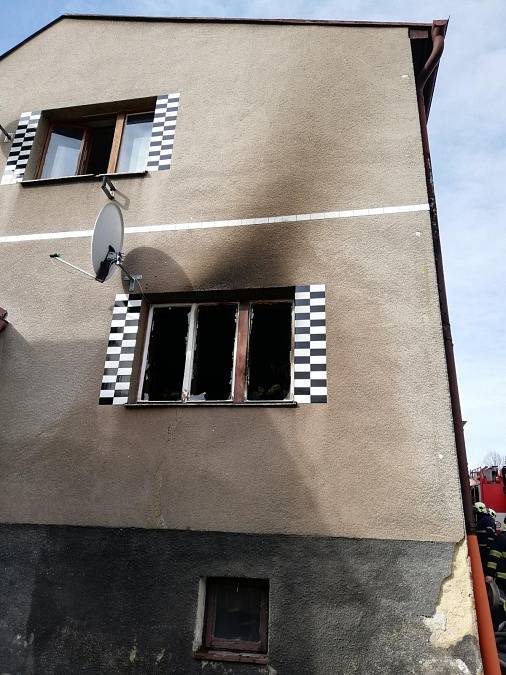 Exploze plynu poškodila rodinný dům v Březnici.