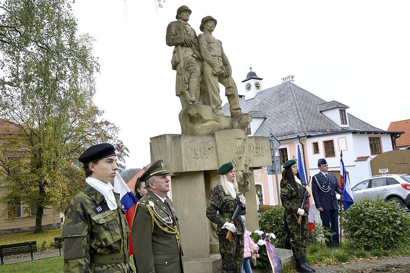 V Příbrami se uskutečnil pietní akt k 104. výročí od vzniku Československého státu