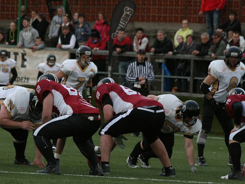 Česká liga amerického fotbalu: Bobcats - Stallions.