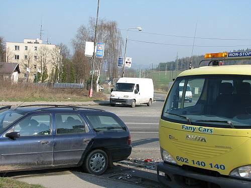 Nehoda v křižovatce na Evropské ulici v Příbrami