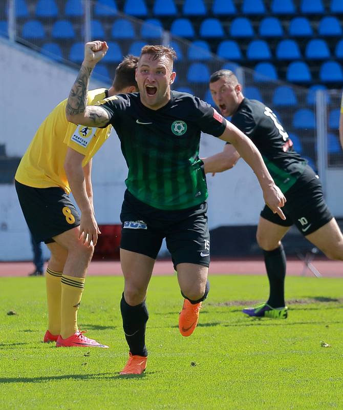 Utkání FNL Olympia Praha - 1. FK Příbram 2:2.