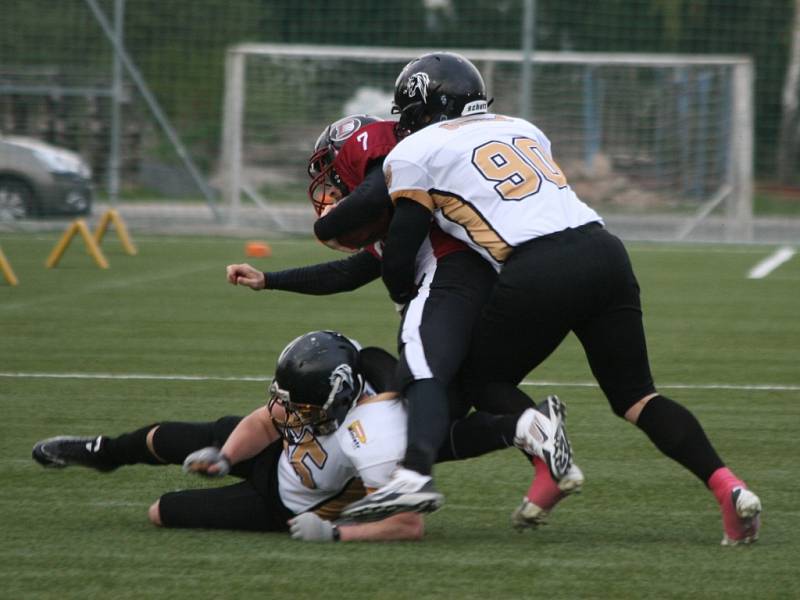 Česká liga amerického fotbalu: Bobcats - Stallions.