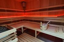 Nová sauna v areálu Nového rybníka.
