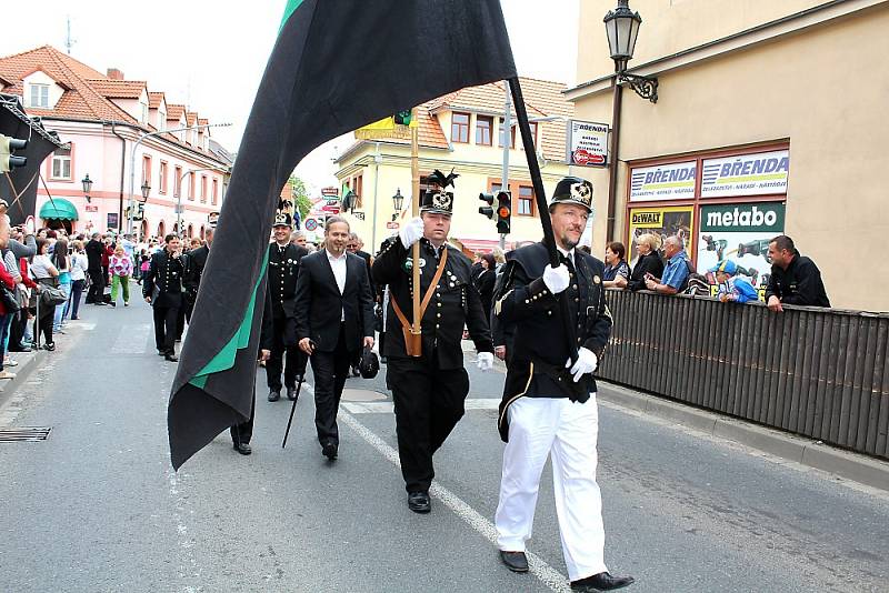 Sobotní hornické slavnosti na Březových Horách, jejichž součástí bylo otevření nové dlouho připravované výstavní expozice na Anně. 