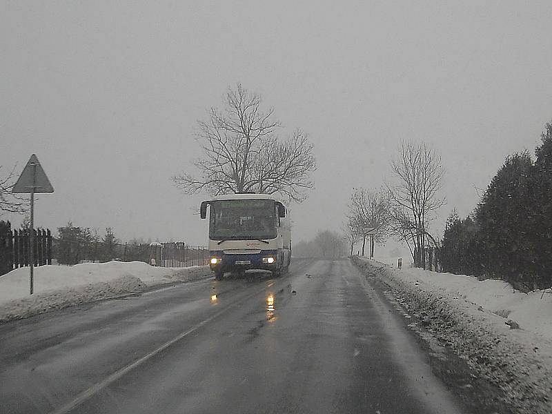 Silnice na Nový rok na Rožmitálsku a Březnicku.