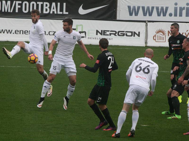 Z utkání 1. ligy: Příbram - Karviná (4:2).