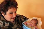 Daniel Kuča, první děťátko maminky Marty z Příbrami, spatřil poprvé světlo světa v neděli 1. dubna a sestřičky v porodnici mu v ten den navážily 2,88 kg a naměřily 47 cm.