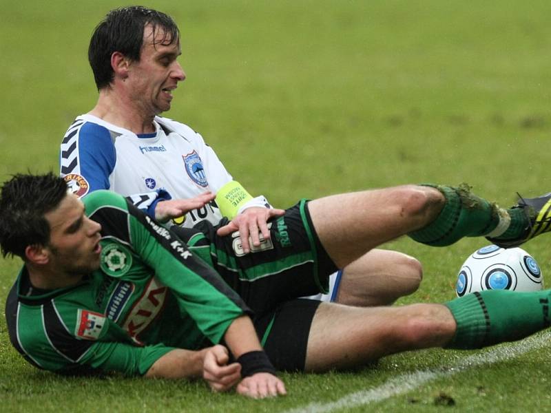 1. liga: Liberec - Příbram (1:0). Michal Klesa a Tomáš Janů.