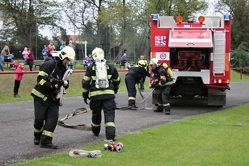 Odpoledne s integrovanými složkami v Dobříši. 