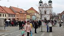 Sobotní masopustní průvod zahájil v Březnici čtyřicetidenní půst.