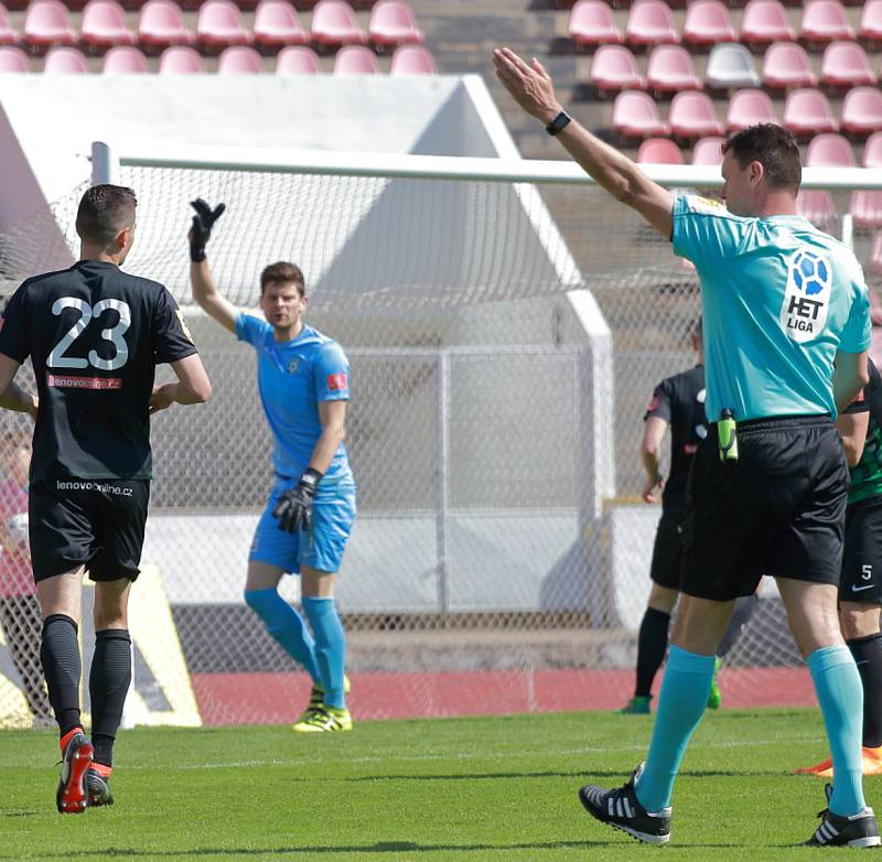 Utkání FNL Olympia Praha - 1. FK Příbram 2:2.