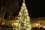 Vánoční strom v Rožmitále pod Třemšínem.