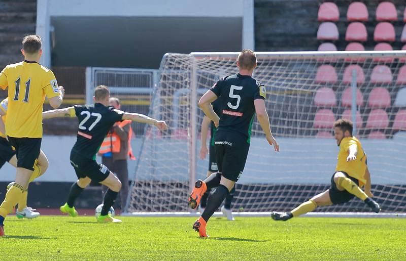 Utkání FNL Olympia Praha - 1. FK Příbram 2:2.