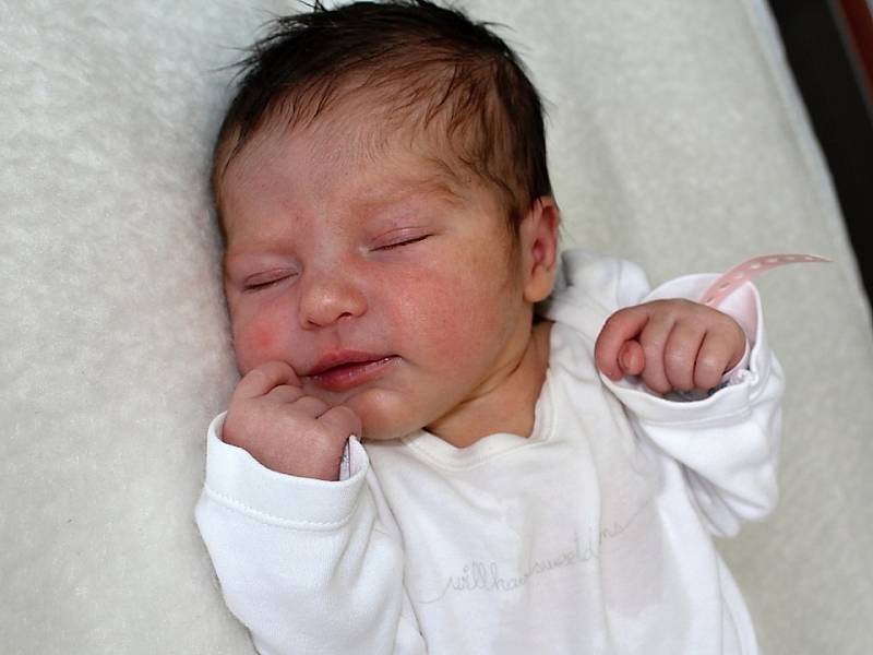 SOFIE ČERNÁ se narodila v pátek 9. června o váze 3,00 kg. Maminka Jana a tatínek Michal si svou první dcerku odvezou do Rožmitálu. 