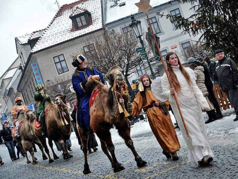 Tříkrálový průvod v Příbrami 2016.