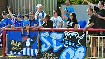 Stadion V Lipkách v Dobříši zažil ve středu v podvečer fotbalový svátek. K utkání 2. kola českého poháru MOL Cup sem přijel prvoligový tým Slovan Liberec.