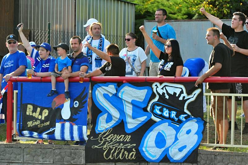 Stadion V Lipkách v Dobříši zažil ve středu v podvečer fotbalový svátek. K utkání 2. kola českého poháru MOL Cup sem přijel prvoligový tým Slovan Liberec.