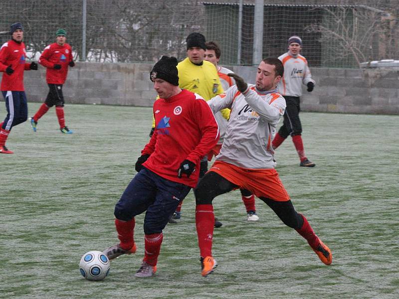 Úvodní utkání 4. ročníku turnaje O pohár starosty Příbrami: Sp. Příbram - Hořovicko (1:0).