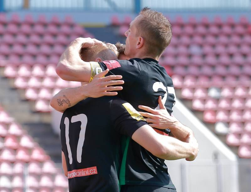 Utkání FNL Olympia Praha - 1. FK Příbram 2:2.