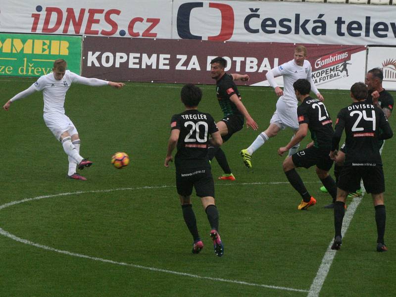 Z utkání 1. ligy: Příbram - Karviná (4:2).