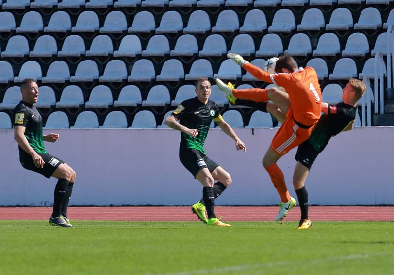 Utkání FNL Olympia Praha - 1. FK Příbram 2:2.