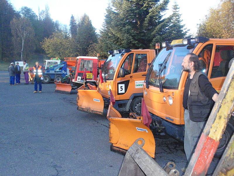 Technické služby Příbram kontrolovaly techniku před zimou