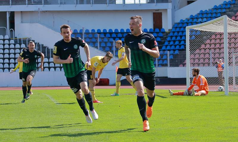 Utkání FNL Olympia Praha - 1. FK Příbram 2:2.