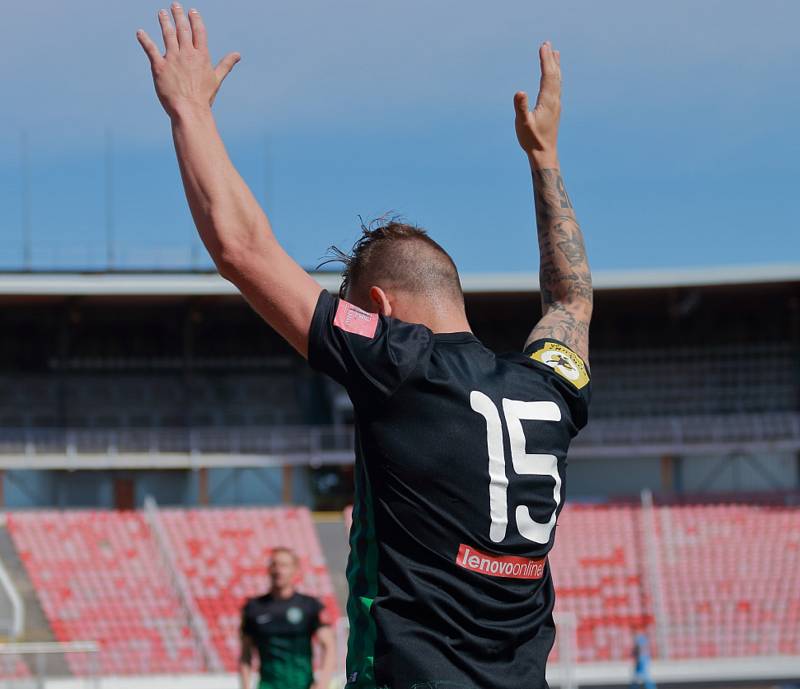 Utkání FNL Olympia Praha - 1. FK Příbram 2:2.