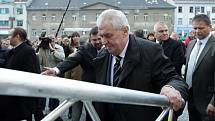 Prezident Miloš Zeman zavítal do Středočeského kraje, do města Příbram.