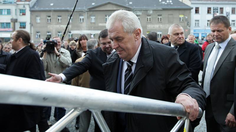 Prezident Miloš Zeman zavítal do Středočeského kraje, do města Příbram.