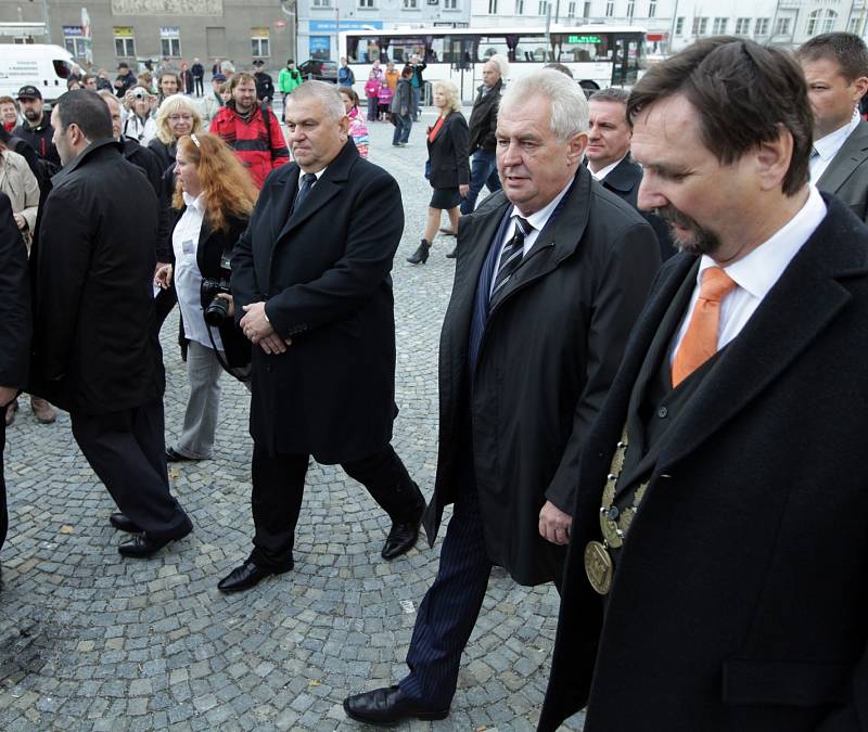 Prezident Miloš Zeman zavítal do Středočeského kraje, do města Příbram.