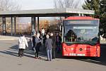 Z přestavení nových autobusů Městské hromadné dopravy v Příbrami.