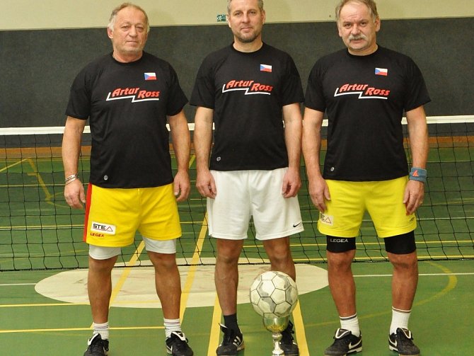 Artur Ross Příbram (zleva): Jan Šejna, Petr Hipča, Čenda Černý.