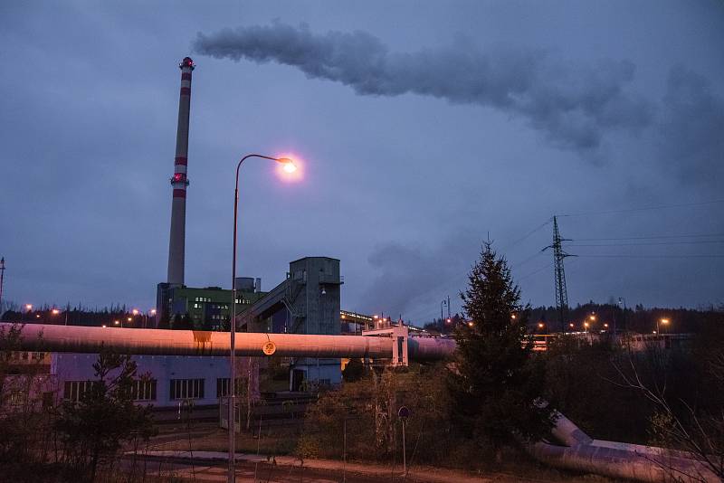 Teplárna společnosti Energo Příbram.