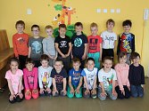 Děti v Mateřské škole Pohádka v Příbrami, třída Kytičky.