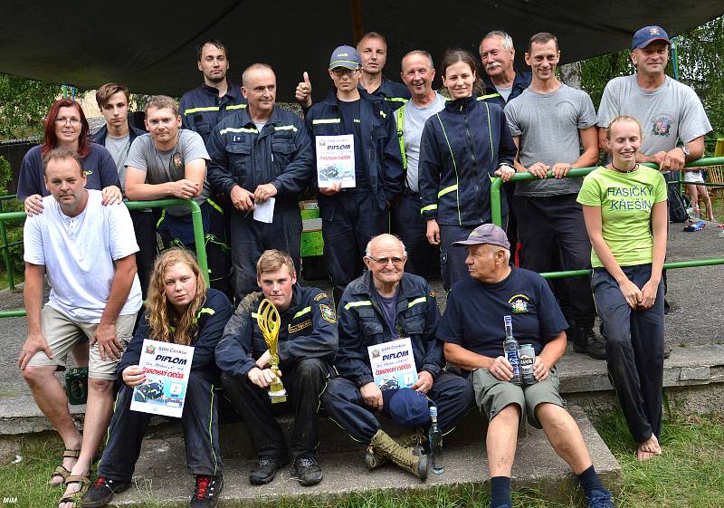 O tři putovní trofeje se zápolilo ve třech kategoriích: družstva dětí, žen a mužů. Kromě zástupců 7. okrsku z Jinec, Čenkova, Ohrazenice a Křešína přijeli i hosté z Kardavce, Hluboše, Hostomic, Jánské a Dobříše.