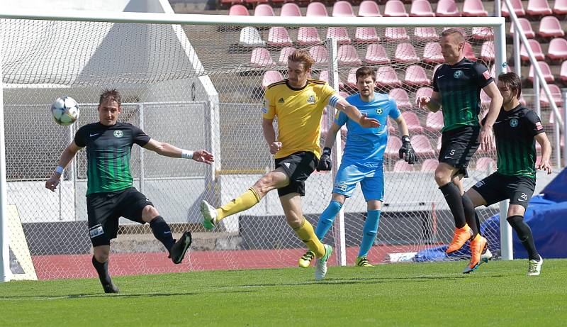 Utkání FNL Olympia Praha - 1. FK Příbram 2:2.